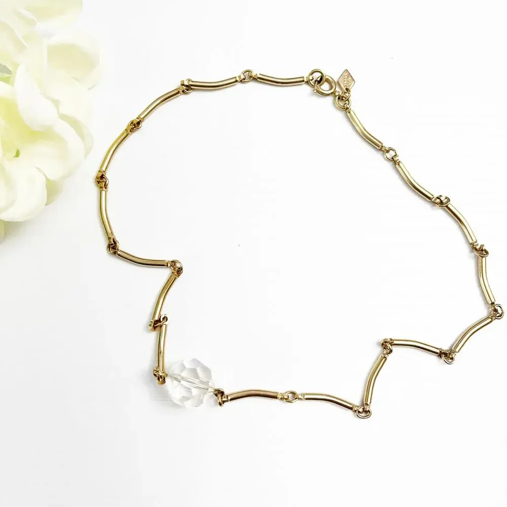 Sarah Coventry Mirage Choker Necklace Aurora Borealis 1975